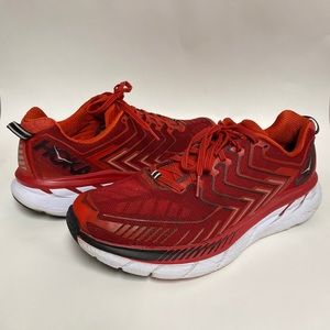 Hoka One One Clifton 4 Red Men’s Size 10.5